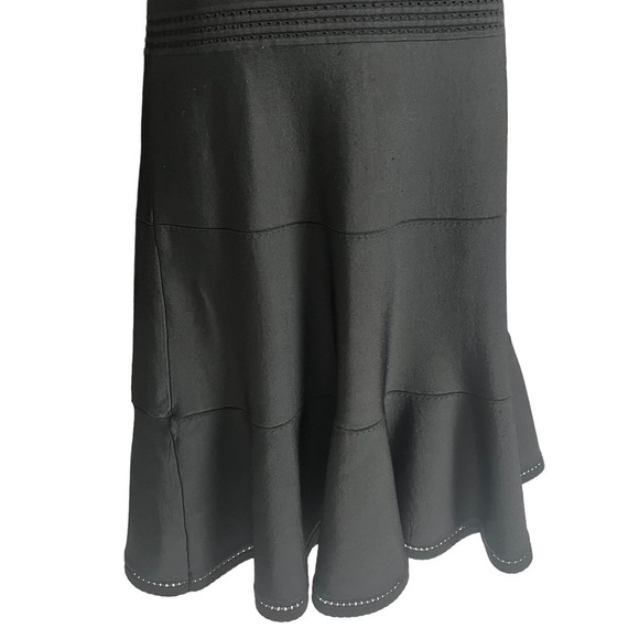 Diane Von Furstenberg DVF Sleeveless Scoop Neck Stretch Black Dress Size Large - Picture 10 of 13